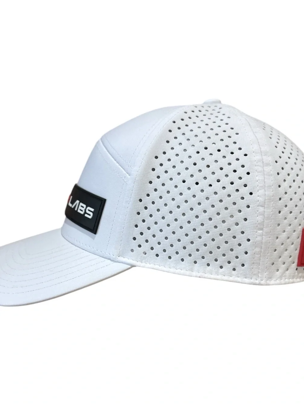 Selkirk Labs Performance Hat White Perforated Pickleball Hook & Loop Strapback